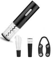 Kit Abridor de Vinho Saca Rolha Elétrico Automático sem Fio à Pilha com Acessórios Lorben