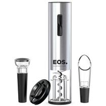 Kit Abridor De Vinhos Elétrico A Bateria Eos Usb Ea02K Prata