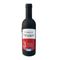 Kit abridor de vinhos estilo garrafa 3 peças