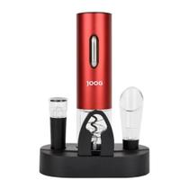 Kit Abridor Elétrico de Vinho Portátil Joog Jg-ew2 Led Vermelho