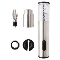 Kit Abridor Garrafa Vinho Automático Saca Rolhas Elétrico - Clink