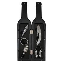 Kit Abridor Tampa de Vinho 5 Peças Garrafa Emborrachada DS-1177
