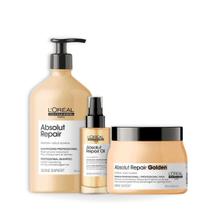 Kit Abs Repair Gold Sh 750ml + Masc Light 500ml + Óleo 90ml - Loreal Profissional