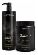Kit Absolut Oil Shampoo 1 Litro e Máscara 1 Kilo - Aneethun