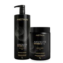 Kit Absolut Oil Shampoo 1L + Máscara 1Kg Aneethun