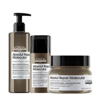 Kit Absolut Repair Molecular Leave-in 100ml + Sérum 250ml + Masc 250ml