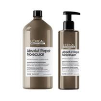 Kit Absolut Repair Molecular Shampoo 1,5L e Serúm 250ml - LÓreal Kit Absolut Repair Molecular Shampoo 1,5L e Serúm 250ml - LÓreal