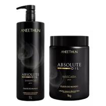 Kit absolute Aneethun 2 passos Profissional Shampoo Mascara