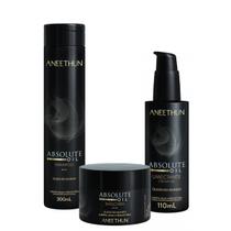 Kit Absolute Oil Shampoo,Máscara,Umectante -Aneethun