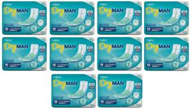 Kit Absorvente Adulto Masculino Dry Man (10 Pacotes C/10 Un)