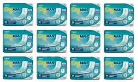 kit Absorvente Adulto Masculino Dry Man (12 Pacotes C/10 Un)