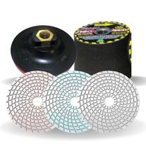 Kit Acabamento 45 Porcelanato 3 Lixas 1 ReboIo 1 Suporte Kit Acabamento 45 Porcelanato 3 Lixas 1 ReboIo 1 Suporte