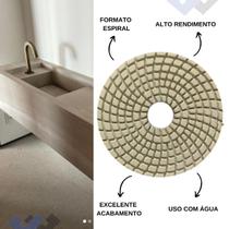 Kit Acabamento 45 Porcelanato 3 Lixas 1 Suporte 1 Rebolo