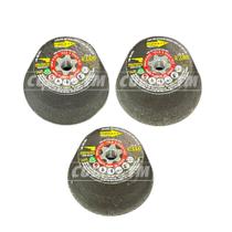 Kit Acabamento Azulejista Marmorista 3 Rebolos 4 Polegadas Grãos 60 80 120