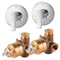 Kit Acabamento Chess/Gali + Misturador Base Monocomando B/P Docol Kit Acabamento Chess/Gali + Misturador Base Monocomando B/P Docol