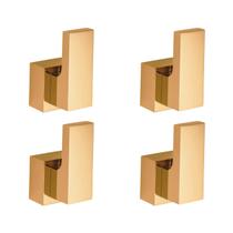 Kit Acabamento para Registro base padrão Deca Alavanca até 1 pol Pressão Gaveta Geral com 4 unidades Dourado Brilhante Metal Kit Acabamento para Registro base padrão Deca Alavanca até 1 pol Pressão Gaveta Geral com 4 unidades Dourado Brilhante Metal