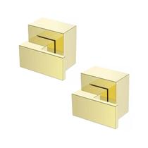 Kit Acabamento para Registro base padrão Deca Alavanca de 1/2 ou 3/4 com 2 unidades Pressão Gaveta Dourado Champanhe Brilhante Metal Kit Acabamento para Registro base padrão Deca Alavanca de 1/2 ou 3/4 com 2 unidades Pressão Gaveta Dourado Champanhe Brilhante Metal