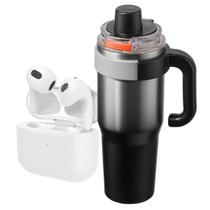 Kit Academia Copo Térmico 1200ml Inox com Alça e Canudo + Fone de Ouvido Bluetooth Sem Fio Cor:Inox Preto Kit Academia Copo Térmico 1200ml Inox com Alça e Canudo + Fone de Ouvido Bluetooth Sem Fio Cor:Inox Preto