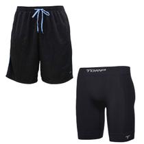 Kit Academia Corrida Bermuda Térmica + Bermuda Elite 2bolsos Kit Academia Corrida Bermuda Térmica + Bermuda Elite 2bolsos