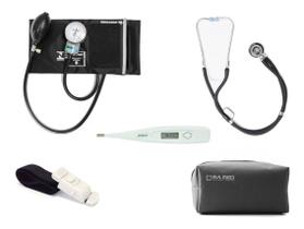 Kit Academico De Enfermagem + Garrote + Termometro + Estojo - PAMED