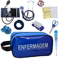 Kit Academico Enfermagem Aparelho Pressao Estetoscopio Multi PAMED