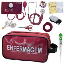 Kit Academico Enfermagem Aparelho Pressao Estetoscopio Multi Premium