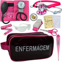 Kit Academico Enfermagem Premium Preto Completo