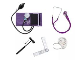 Kit Acadêmico Fisioterapia + Martelo + Goniômetro + Trena - PAMED Kit Acadêmico Fisioterapia + Martelo + Goniômetro + Trena - PAMED