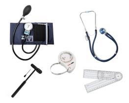 Kit Acadêmico Fisioterapia + Martelo + Goniômetro + Trena - PAMED Kit Acadêmico Fisioterapia + Martelo + Goniômetro + Trena - PAMED