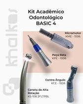 Kit Acadêmico Odontológico Basic 4 - (Alta com Led)