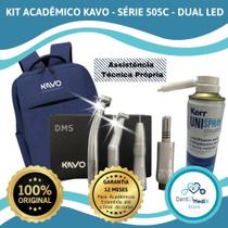 KIT ACADÊMICO ODONTOLÓGICO KAVO SÉRIE 500 - DUAL LED - COM MOCHILA SPRAY - Peças de mão Odonto