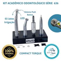 KIT ACADEMICO ODONTOLOGICO KAVO SÉRIE 636 CP COM LED Peças de mão Odonto DENTISTA