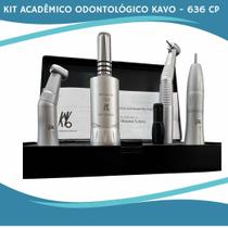 KIT ACADEMICO ODONTOLOGICO KAVO SÉRIE 636 CP COM LED - Peças de mão Odonto