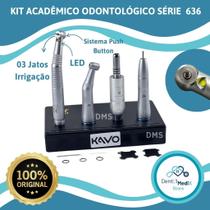 KIT ACADEMICO ODONTOLOGICO KAVO SÉRIE 636 CP COM LED - Peças de mão Odonto