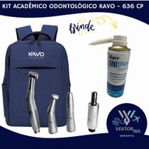 Kit academico odontologico kavo série 636 led mochila unispray kavo kerr peças de mão odonto dentista Kit academico odontologico kavo série 636 led mochila unispray kavo kerr peças de mão odonto dentista