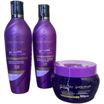 Kit Açaí Care 1 Shampoo 1 Condicionador 1 Máscara 300ml Oriente Life