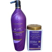 Kit Açaí Care 1 Shampoo 300ml 1 Máscara 1L Oriente Life