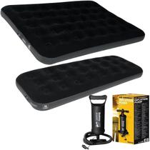 Kit Acampamento Colchão Inflável Casal Solteiro Camping Bel