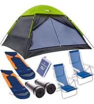 Kit Acampamento Praia Barraca Weekend 3 Pessoas Echolife