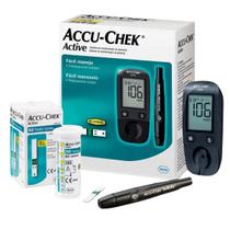 Kit accu-chek active de glicenia completo com 50tiras