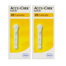 Kit Accu-Chek Lancetas Softclix Com 2 Caixas De 25 Un Cada