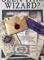 Varinha Harry Potter - Luxo a. Dumbledore + Mapa do Maroto + Carta +  Bilhete + Feitiços