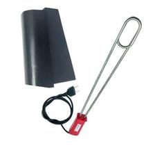 Kit Acendedor Elétrico para Churrasqueira Carvão + Manta Teflon p/ Grelha 40CM X 33CM