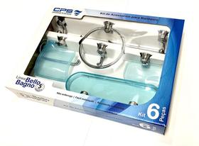 Kit aces p/banh 6pcs bello bagno cristal