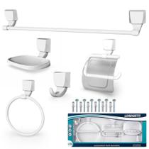 Kit Acessório Banheiro 5 Pcs F24 2000 Branca Lorenzetti