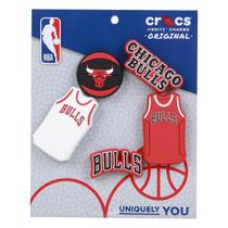 Kit Acessório Para Crocs Infantil Jibbitz NBA Chicago Bulls Kit Acessório Para Crocs Infantil Jibbitz NBA Chicago Bulls