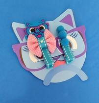 Kit Acessórios 2 Presilhas Artesanal Bolofofo Menina