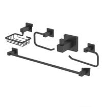 Kit Acessórios 5 Peças Quadrado Black Jiwi