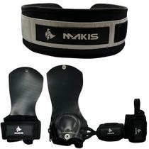 Kit Acessorios Academia Cross Grip Cinturao e Munhequeira