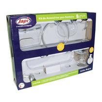 Kit acessorios acqua c/8pcs cr japi